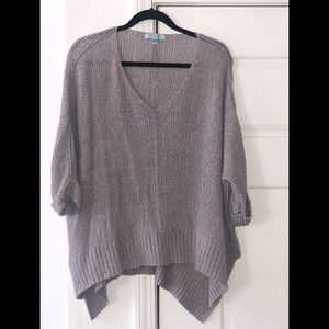Scoop and V-neck Oversized Sweater